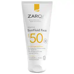 Holland & Barrett 2e product 50% korting | Zarqa Sun Fluid Face SPF50 - 50ml aanbieding