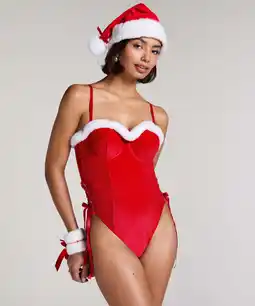 Hunkemoller Hunkemöller Body Jovie Rood aanbieding