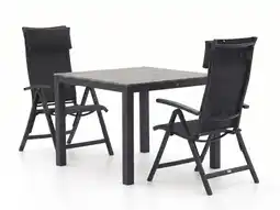 Kees Smit Bellagio Lugo/Fidenza 90cm dining tuinset 3-delig verstelbaar aanbieding