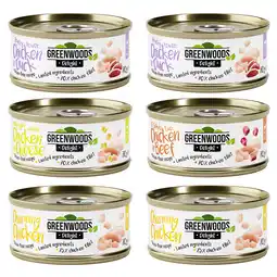 Zooplus 6x70g Kip (4 Smaken) Greenwoods Delight Kattenvoer aanbieding