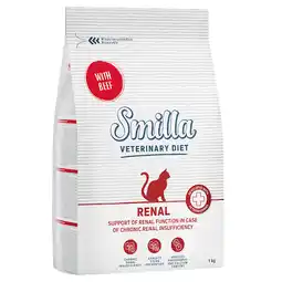 Zooplus 1kg Renal met Rund Smilla Veterinary Diet Kattenvoer aanbieding