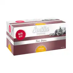 Zooplus Smilla Fine Menu met Fijnproeversvulling 8 x 100 g - Rundvlees Kipfilet Paprika aanbieding