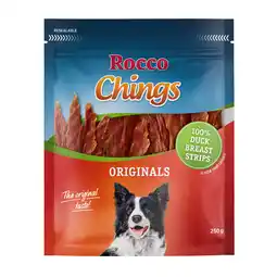 Zooplus Rocco Chings Originals - Eendenborst Repen 250 g aanbieding