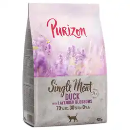 Zooplus 400g Single Meat Eend met Lavendelbloesem Purizon Kattenvoer aanbieding