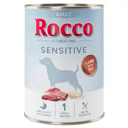 Zooplus Rocco Sensitive 6 x 400 g / 800 g Nieuw Recept - 6 x 400 g: Lam met Rijst aanbieding