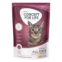 Zooplus Concept for Life All Cats Kattenvoer - Nieuw Receptuur 400 g aanbieding