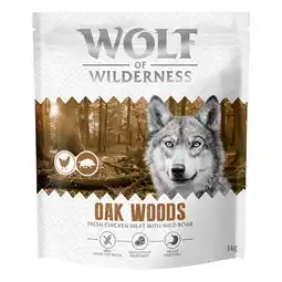 Zooplus Wolf of Wilderness Adult Oak Woods Wild Zwijn - graanvrij - 1 kg: nieuwe receptuur aanbieding