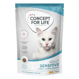 Zooplus Concept for Life Sensitive Katten droogvoer - Nieuw Receptuur: 400 g aanbieding