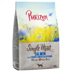 Zooplus 400g Single Meat Zalm met Korenbloembloesem Purizon Kattenvoer aanbieding