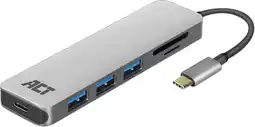 Coolblue ACT USB-C 4-poorts usb hub met power delivery aanbieding