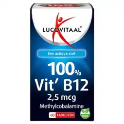 De Online Drogist Lucovitaal Vitamine B12 100% Tabletten 60TB aanbieding