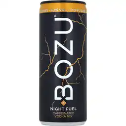 PLUS BOZU Night Fuel Vodka Energy aanbieding