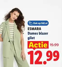 Lidl Esmara dames blazer gilet aanbieding