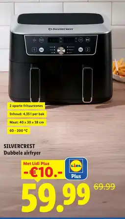 Lidl Silvercrest dubbele airfryer aanbieding