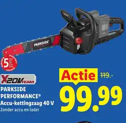 Lidl Parkside performance® Accu-kettingzaag 40 V aanbieding