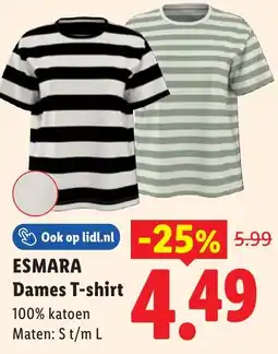 Lidl Esmara dames t-shirt aanbieding