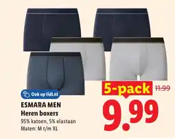 Lidl Esmara Men Heren boxers aanbieding