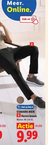 Lidl Esmara Men Heren broek aanbieding