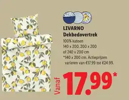 Lidl Livarno Dekbedovertrek aanbieding