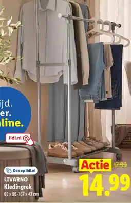 Lidl Livarno Kledingrek aanbieding