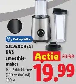 Lidl Silvercrest RVS smoothiemaker aanbieding
