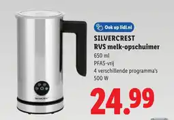 Lidl Silvercrest RVS melk-opschuimer aanbieding