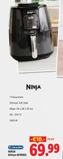 Lidl Ninja airfryer AF100EU aanbieding