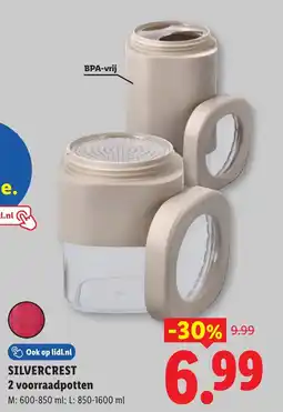 Lidl Silvercrest 2 voorraadpotten aanbieding