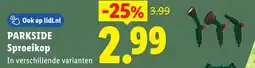 Lidl Parkside Sproeikop aanbieding