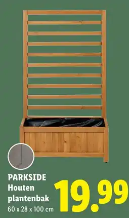 Lidl Parkside Houten plantenbak aanbieding