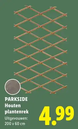 Lidl Parkside Houten plantenrek aanbieding