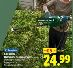 Lidl Parkside Elektrische heggenschaar aanbieding