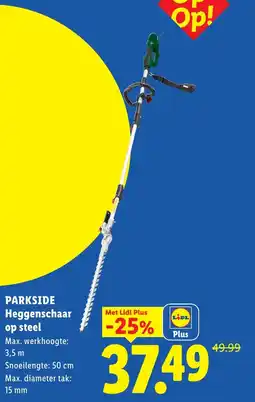 Lidl Parkside Heggenschaar op steel aanbieding