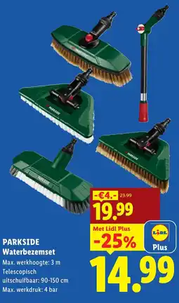 Lidl Parkside Waterbezemset aanbieding