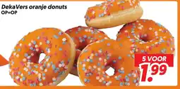 Dekamarkt Deka Vers oranje donuts aanbieding