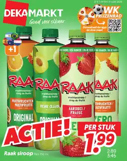 Dekamarkt Raak siroop aanbieding