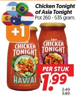 Dekamarkt Chicken Tonight of Asia Tonight aanbieding