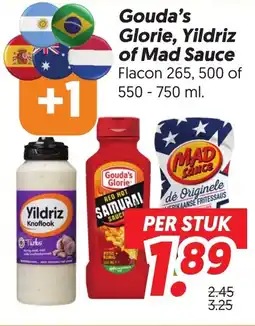 Dekamarkt Gouda's Glorie, Yildriz of Mad Sauce aanbieding