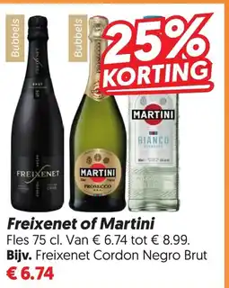 Dekamarkt Freixenet of Martini aanbieding