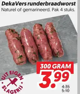 Dekamarkt Deka Vers runderbraadworst aanbieding