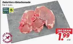 Dekamarkt Deka Vers ribkarbonade aanbieding