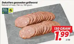 Dekamarkt Deka Vers gesneden grillworst aanbieding