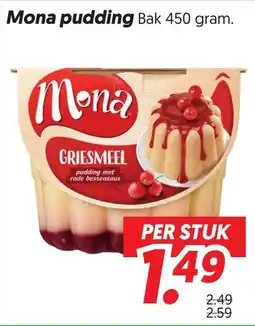 Dekamarkt Mona pudding aanbieding