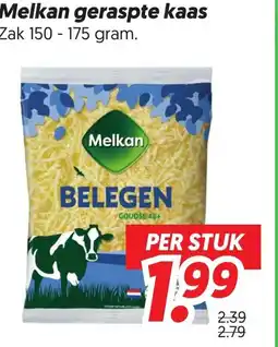 Dekamarkt Melkan geraspte kaas aanbieding