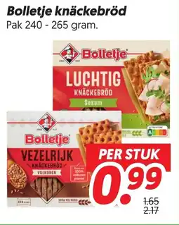 Dekamarkt Bolletje knäckebröd aanbieding