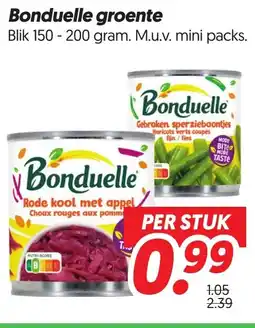 Dekamarkt Bonduelle groente aanbieding