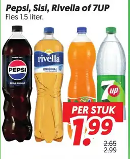 Dekamarkt Pepsi, Sisi, Rivella of 7UP aanbieding