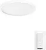 Bol.com Philips Hue Aurelle paneellamp – warm- tot koelwit licht – wit – rond aanbieding
