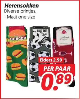 Dekamarkt Herensokken aanbieding