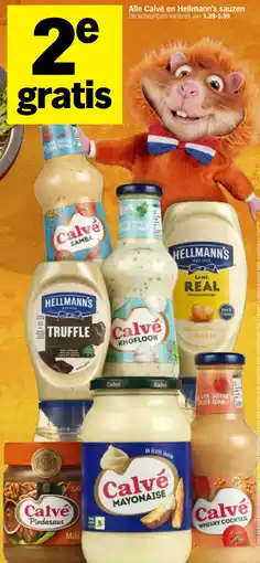 Albert Heijn Alle Calvé en Hellmann's sauzen aanbieding
